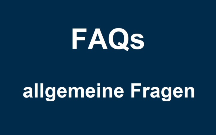 FAQs - allgemeine Fragen